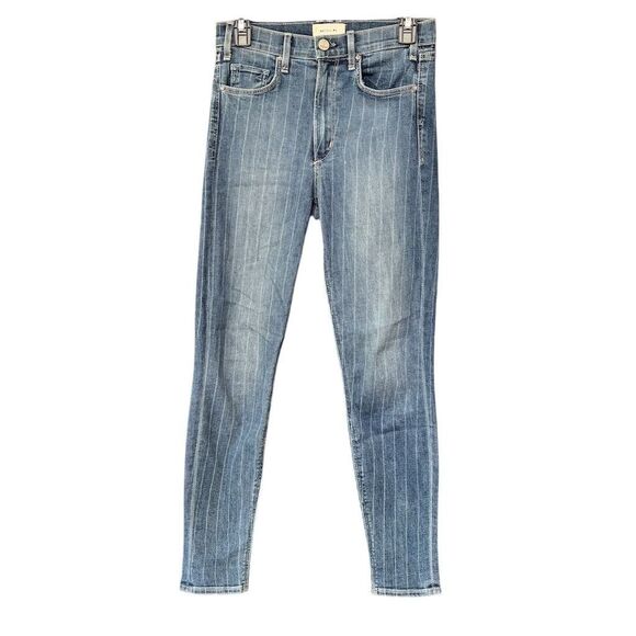 McGuire Women's Striped Skinny Jeans Blue Size 27 Medium Wash - Picture 1 of 9